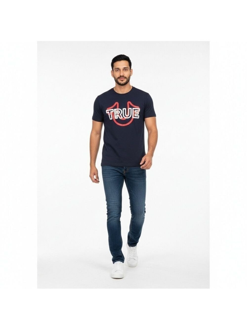 True Religion Graphic Logo T-Shirt | Men’s Large | Black Short Sleeve Tee